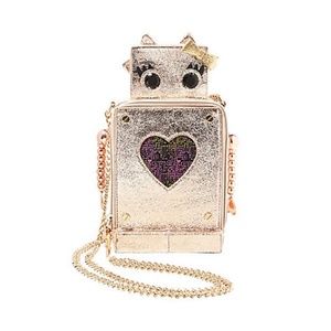 Betsey Johnson Love Machine Robot Crossbody Bag